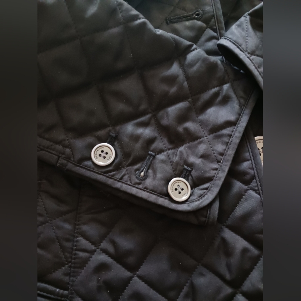 Burberry Brit Black Quilted Jacket Size S - Picture 7 of 12